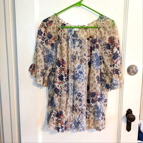 🌲Women's Scoop neck Sheer Size L - Picture 1 of 7